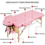 Yaheetech 28" Portable Massage Table with Stool