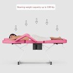 Paddie 3-Section Adjustable Massage Bed - Peach Pink
