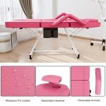 Paddie 3-Section Adjustable Massage Bed - Peach Pink