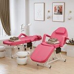 Paddie 3-Section Adjustable Massage Bed - Peach Pink