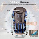 IPKIG 2024 4D Shiatsu Massage Chair with Bluetooth