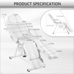 Foldable Facial Massage Chair with Hydraulic Stool
