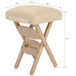 Earthlite Folding Stool - Hardwood for Massage Therapy