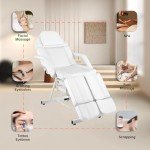 Foldable Facial Massage Chair with Hydraulic Stool