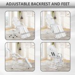 Foldable Facial Massage Chair with Hydraulic Stool