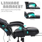 Ergonomic Massage Office Chair with Foot Rest