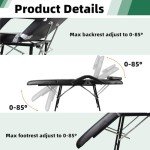 Portable Adjustable Massage Chair with Carry Case