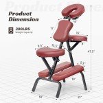 Portable Full Body Massage Chair with Carrying Case