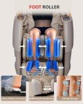 MeitFith 4D Zero Gravity Massage Chair - Beige