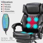 Ergonomic Reclining Massage Office Chair with Heat