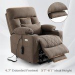 Massage Recliner Chair with Lift & Heat Function
