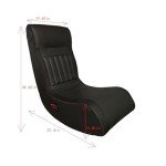 Bluetooth Gaming Floor Chair with Massage & LEDs