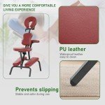 Portable Foldable Massage Chair with Adjustable Height