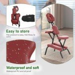 Portable Foldable Massage Chair with Adjustable Height