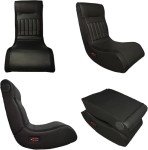 Bluetooth Gaming Floor Chair with Massage & LEDs