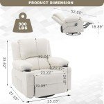 Massage & Heat Swivel Rocker Recliner Chair