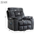 CANMOV Power Lift Recliner Chair with Massage & Heat