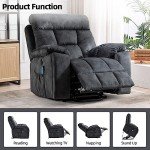 CANMOV Power Lift Recliner Chair with Massage & Heat