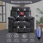 CANMOV Power Lift Recliner Chair with Massage & Heat