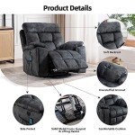 CANMOV Power Lift Recliner Chair with Massage & Heat