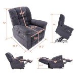 Triple Motor Massage Lift Recliner Chair for Seniors