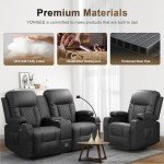 YONISEE 2-Piece Massage Recliner Furniture Set