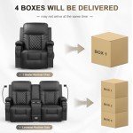 YONISEE 2-Piece Massage Recliner Furniture Set
