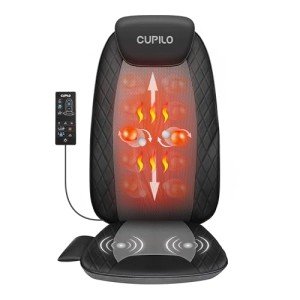 CuPiLo Shiatsu Heat Massage Chair Pad