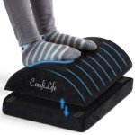 ComfiLife Adjustable Memory Foam Foot Rest (Black)
