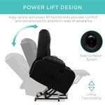 Electric Power Lift Recliner Massage Chair - Black