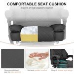 Heated Reclining Massage Office Chair with Footrest