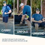 Heated Massage Reclining Stadium Seat with Back Support