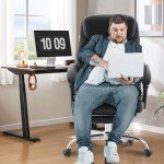 Heated Ergonomic Massage Office Chair with Footrest