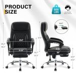 Heated Ergonomic Massage Office Chair with Footrest