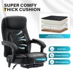 Heated Ergonomic Massage Office Chair with Footrest
