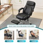 Heated Ergonomic Massage Office Chair with Footrest