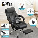 Heated Ergonomic Massage Office Chair with Footrest