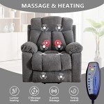 CANMOV Large Massage Recliner Chair with Heat