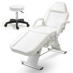 Adjustable Facial Bed Tattoo Chair with Trays