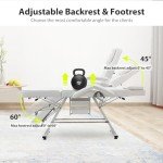 Adjustable Facial Bed Tattoo Chair with Trays