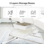 Adjustable Facial Bed Tattoo Chair with Trays