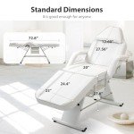 Adjustable Facial Bed Tattoo Chair with Trays