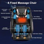Zero Gravity Shiatsu Massage Chair with Heat & Bluetooth