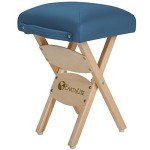 Earthlite Wooden Folding Stool in Mystic Blue