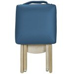 Earthlite Wooden Folding Stool in Mystic Blue