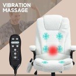 Vibrating Massage Office Chair with Heat and Recline