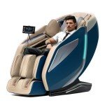HealthRelife 4D Full Body Massage Chair - Blue