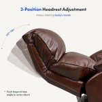 Genuine Leather Zero Gravity Massage Recliner Chair