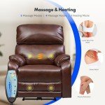 Genuine Leather Zero Gravity Massage Recliner Chair