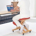 Ergonomic Wooden Foldable Kneeling Chair – Cinnamon